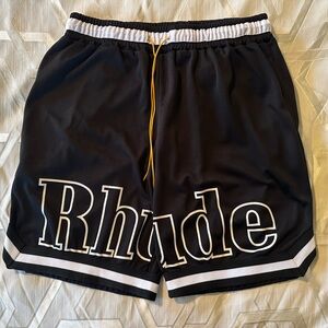 Rhude Court Logo Mesh Shorts